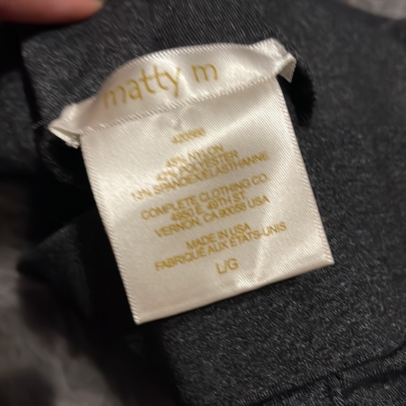 Marty M gray stretch leggings elastic waist - Picture 3 of 3